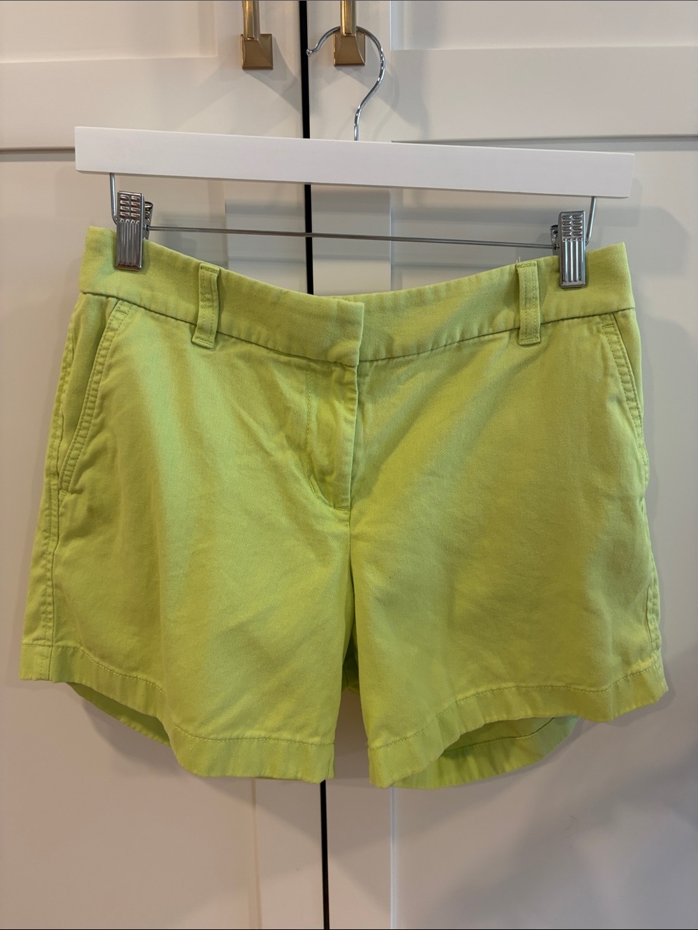 J. Crew Lime Green Cotton Shorts